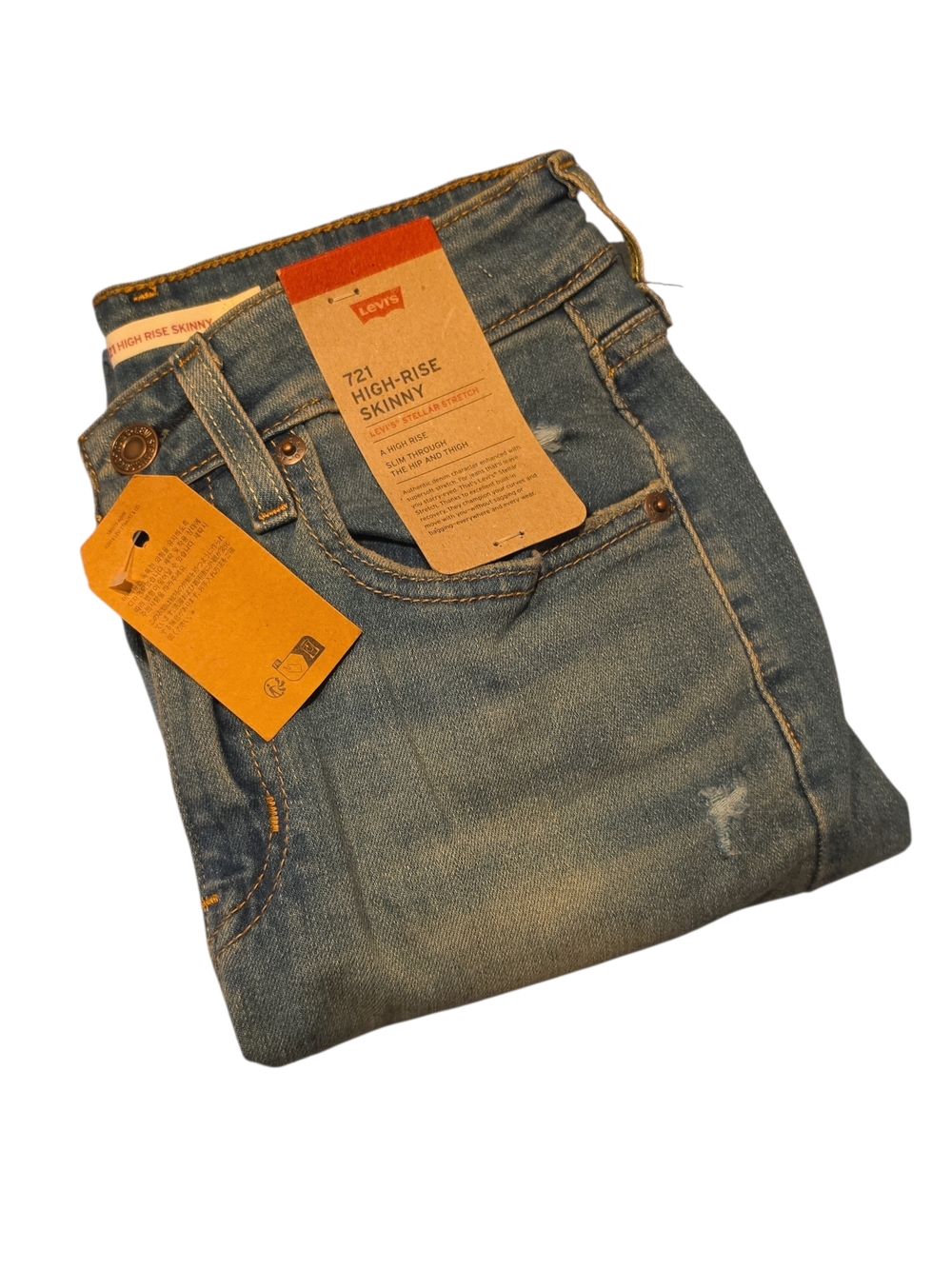 Levi's 721 High-Rise Skinny Jeans - Light Blue
